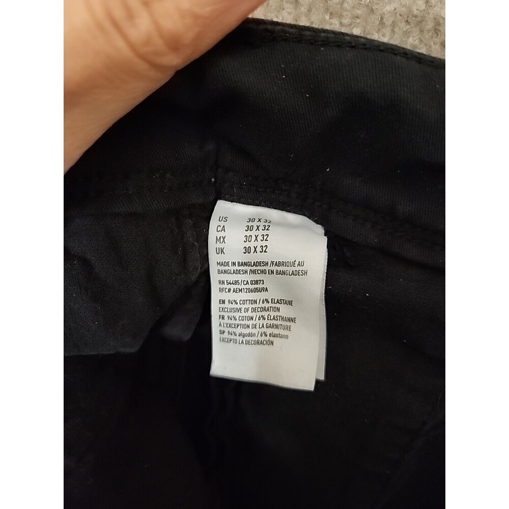 American Eagle 360 Extreme Flex Slim Fit Chino Khaki Pants Mens 30x32 Black - Picture 8 of 9